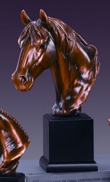 Horse Bust Sculptural Head Sculpture Equestrian Statue